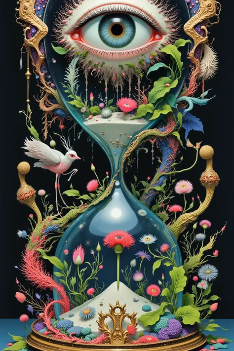  of an eye in an hourglass