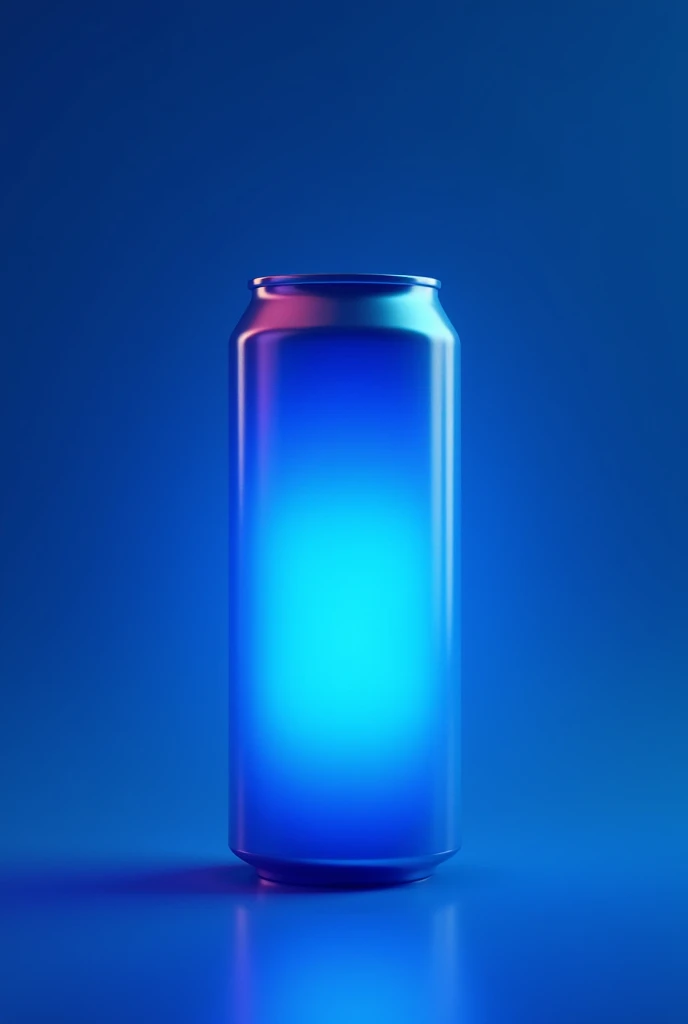 A can of blue beer without letters