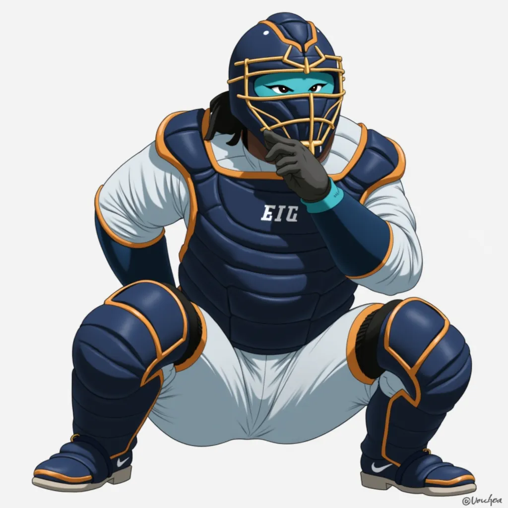 Baseball player catcher