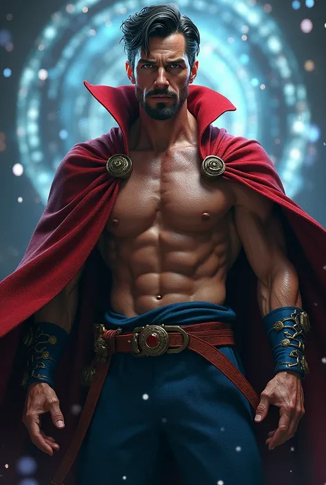 Doctor Strange,  shirtless underwear,  realistic 