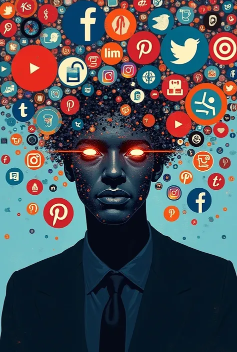 a poster about the influence of social media in society
