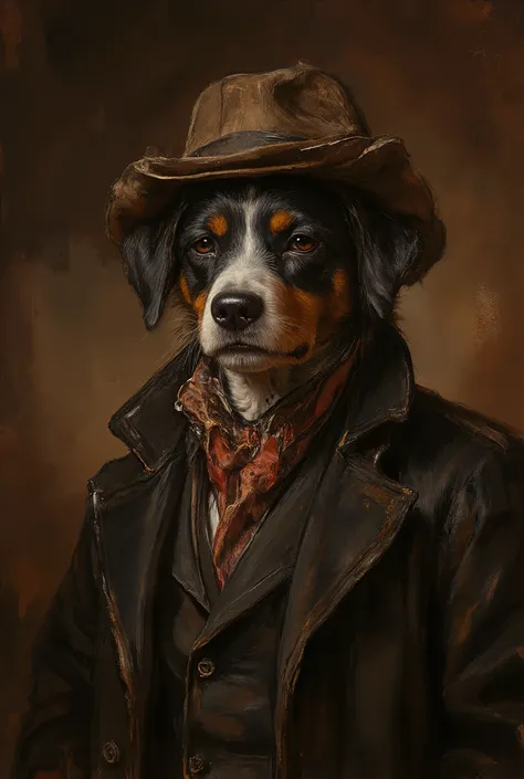 Anthropomorphic dog dressed as Sherlock Holmes, portrait, ultra detailed, absolutely resolution, masterpiece