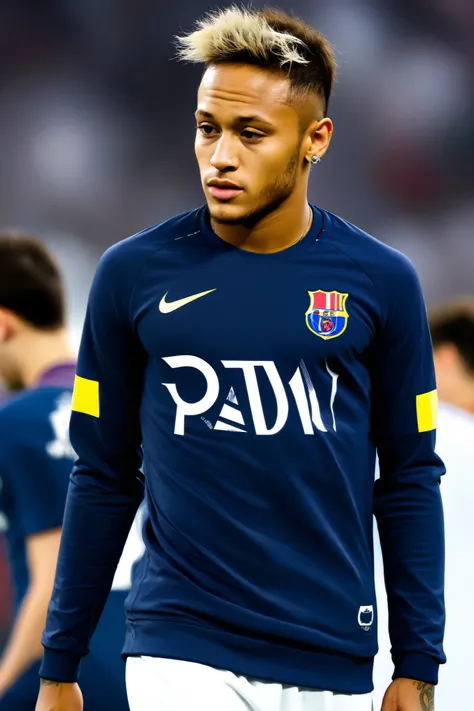 Neymar with logo paripulse in his short