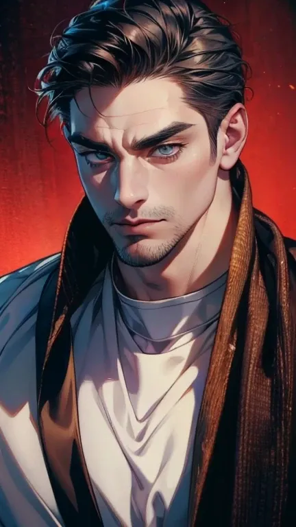 (              league player      ,4K,8k,         highres,         Masterpiece :1.2),         ultra-detailed   ,( realistic,photo realistic,photo- realistic:1.37),36-year-old man,3 day beard,Beautiful anime,Portraits,strong,Masculine,          with black h...