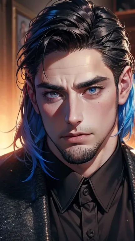 (              league player      ,4K,8k,         highres,         Masterpiece :1.2),         ultra-detailed   ,( realistic,photo realistic,photo- realistic:1.37),36-year-old man,3 day beard,Beautiful anime,Portraits,strong,Masculine,          with black h...