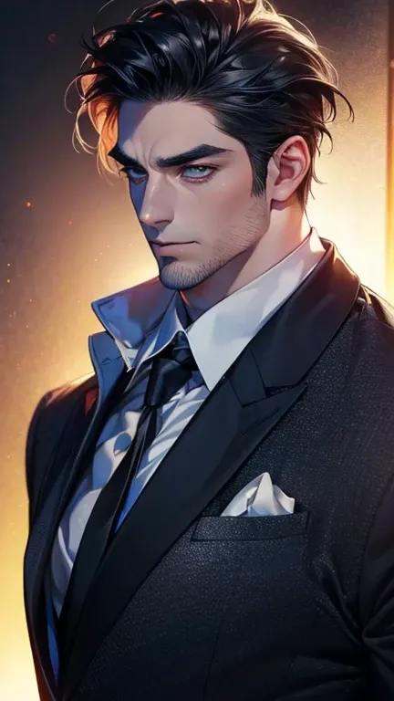 (              league player      ,4K,8k,         highres,         Masterpiece :1.2),         ultra-detailed   ,( realistic,photo realistic,photo- realistic:1.37),36-year-old man,3 day beard,Beautiful anime,Portraits,strong,Masculine,          with black h...