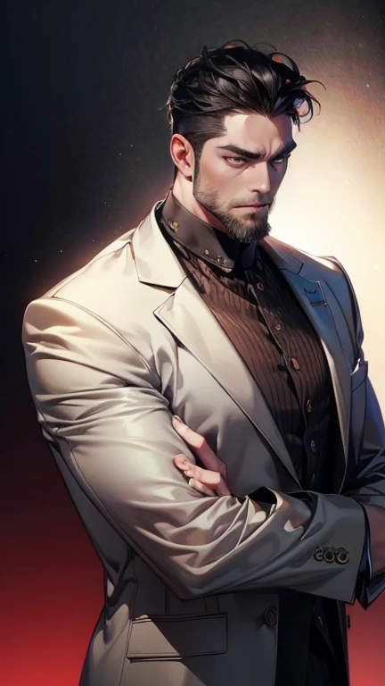 (              league player      ,4K,8k,         highres,         Masterpiece :1.2),         ultra-detailed   ,( realistic,photo realistic,photo- realistic:1.37),36-year-old man,3 day beard,Beautiful anime,Portraits,strong,Masculine,          with black h...