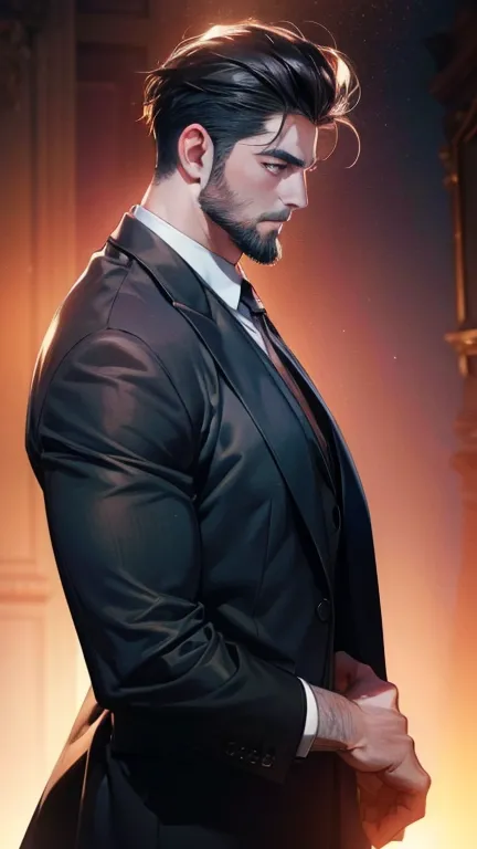 (              league player      ,4K,8k,         highres,         Masterpiece :1.2),         ultra-detailed   ,( realistic,photo realistic,photo- realistic:1.37),36-year-old man,3 day beard,Beautiful anime,Portraits,strong,Masculine,          with black h...