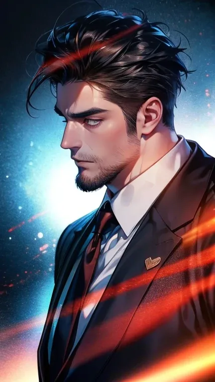 (              league player      ,4K,8k,         highres,         Masterpiece :1.2),         ultra-detailed   ,( realistic,photo realistic,photo- realistic:1.37),36-year-old man,3 day beard,Beautiful anime,Portraits,strong,Masculine,          with black h...