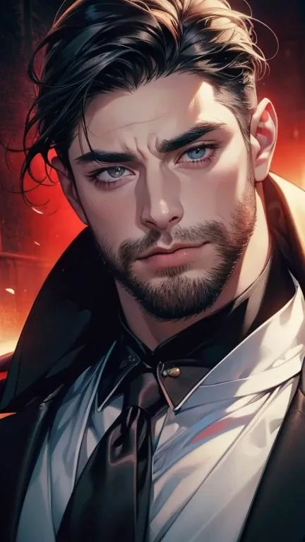 (              league player      ,4K,8k,         highres,         Masterpiece :1.2),         ultra-detailed   ,( realistic,photo realistic,photo- realistic:1.37),36-year-old man,3 day beard,Beautiful anime,Portraits,strong,Masculine,          with black h...