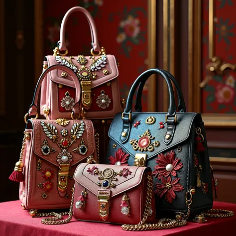 17.	Describe a handbag collection that perfectly embodies maximalist aesthetics.