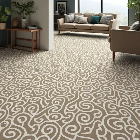 Cat patterned laminate flooring