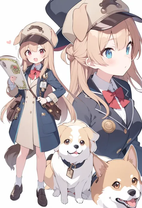 Dog Detective and Assistant Girl