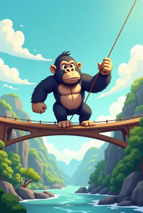  not ,  I mean to take care of a venture capital company, in the logo there is a gorilla swinging an overpass. I want 2D images, in cute style,  animation, It is important that this image is used as a logo for the travel company.