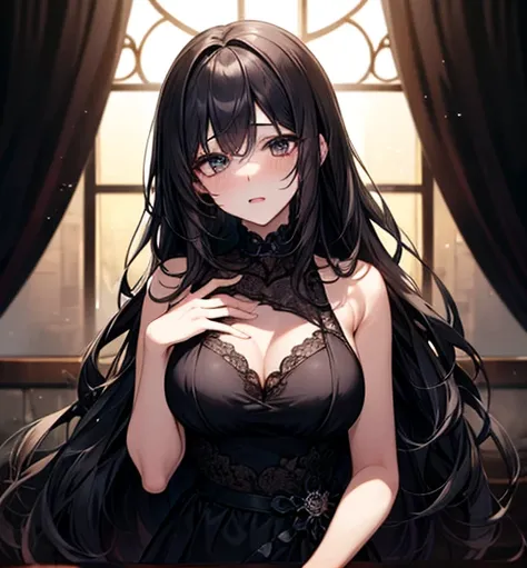 {female}、{美female、 popup}、Sexy、 sexy、{Black luxury dress}、 sex、 long black hair、{Rape Eyes}、{Sexy顔}、{ Top Quality}、Fall into Darkness、 dark room、 sex、 Top Quality、 dark eyes、 black eyes、faceアップ、A lot of hair、 disgusting face、{1人の美female}、 popup{Super Kyony...