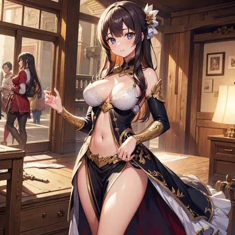 High quality, Ultra detailed, best quality, insanely detailed, beautiful, masterpiece, Harem, Group of Girls, Adventurer, Fantasy, Perfect Anatomy, Detailed Costume, Detailed Decoration, Perfect Hands