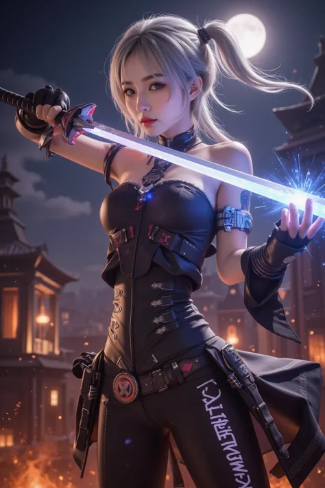 Ultra-high quality, hyper-detailed, 8K, cinematic lighting, photorealistic anime style
(A stunning and powerful female warrior:1.3, blending the most captivating traits from legendary Japanese battle anime and fighting game characters, embodying strength, ...