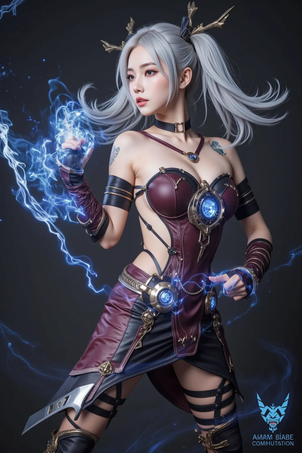 Ultra-high quality, hyper-detailed, 8K, cinematic lighting, photorealistic anime style
(A stunning and powerful female warrior:1.3, blending the most captivating traits from legendary Japanese battle anime and fighting game characters, embodying strength, ...