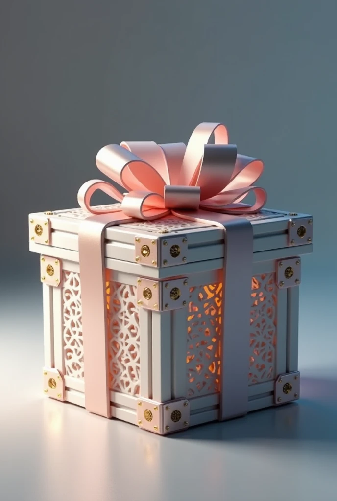 Generate a 3D animated HBD gift box very Complicated