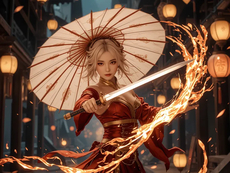 The quiet alleys of Chang’an erupt into chaos as Arli faces off against an assassin sent to eliminate her. She stands poised, her parasol elegantly opened as a shield while her other hand grips the hidden blades within its frame. The warm glow of lanterns ...