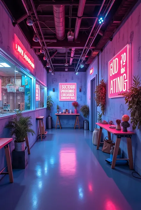  SOCIAL HUB  ( Instagram zone and TikTok )
🔹  Neon phrases and brand installations for stories .
🔹Fashion spots :

 “Flying Stockings” — hanging installation with floating stockings .
 “CONTE in motion” — a video zone ,  where visitors design slow motion c...