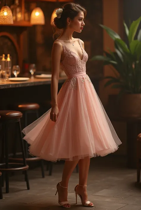 A romantic night cocktail dress