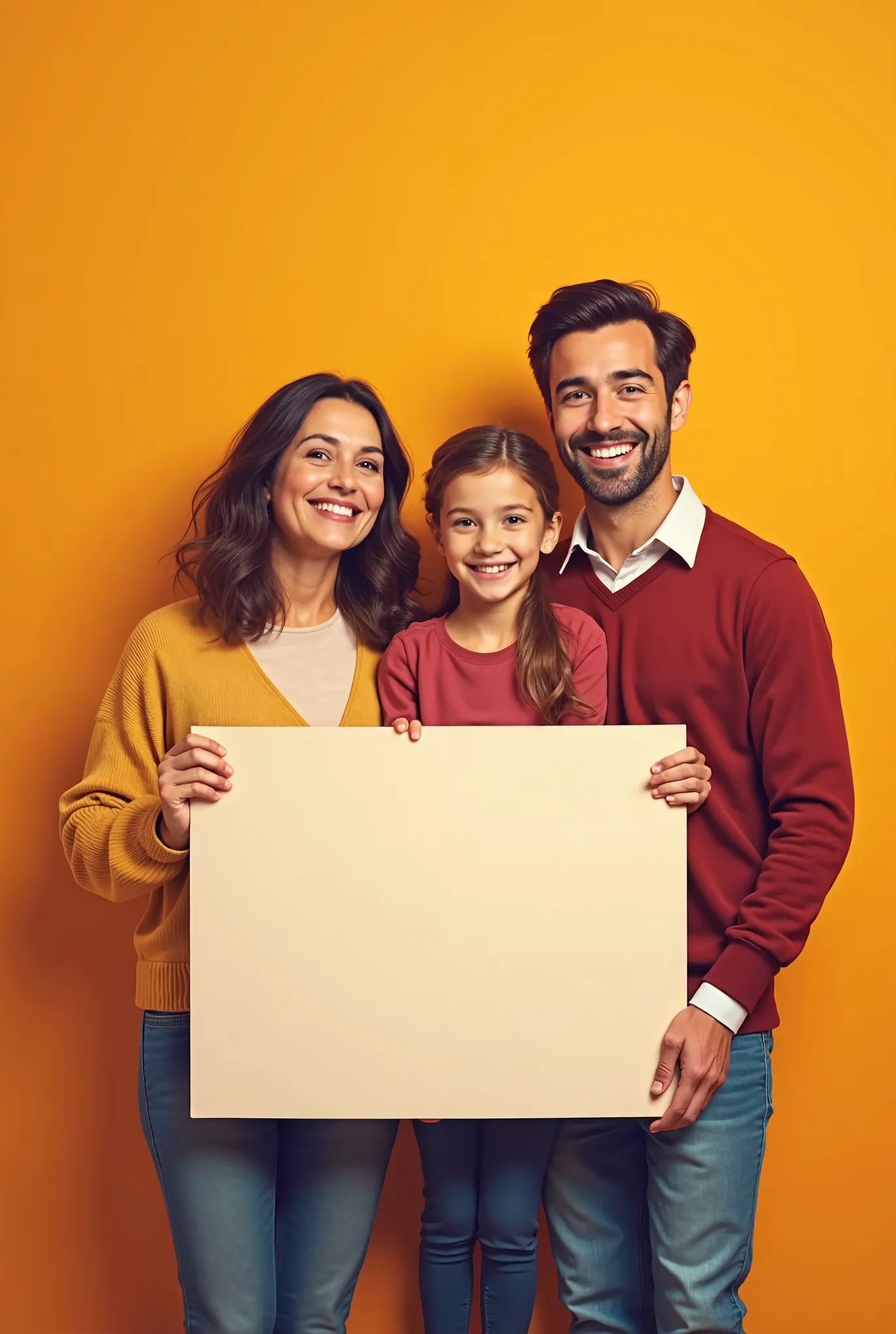 Family with the word of sign then theme is orange 