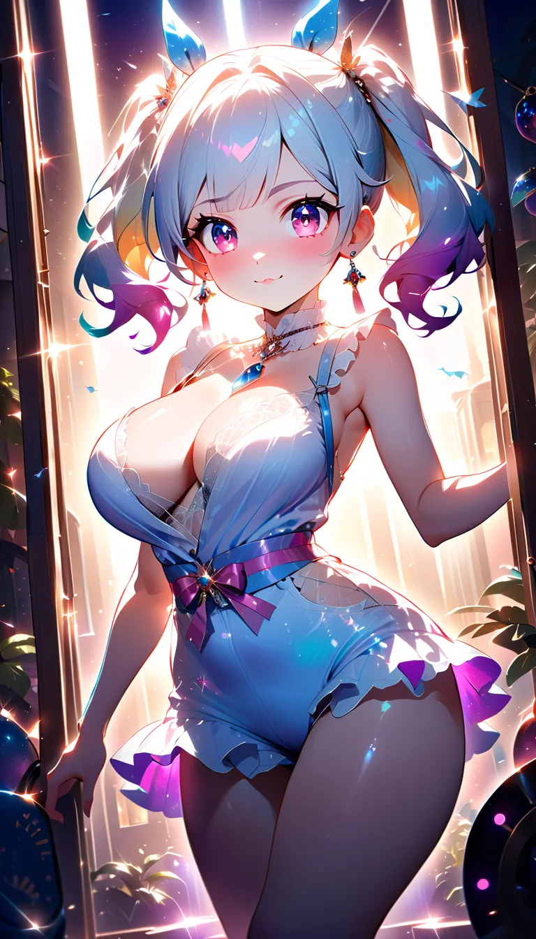 （   clear visuals   :1.9）.  big breasts、（  depiction expressing a sense of speed and speed  :1.8）、  Dynamic Poses   、     movie scene    、windy background 、sea、Illuminated、  steampunk.beautiful face drawing、   delicate eye description  、Undivided compositi...