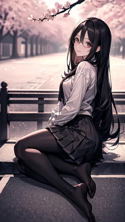 (( Best Quality)), (( Masterpiece)), (Detailed), ( High Contrast Natural Side Light , Dynamic Light ,  Movie light ),  anime style, (((whole body))),  Cute Japanese girl , (( Behind the Camera , Take a look back at )),   Perfect Body Structure  :1.0,  Char...