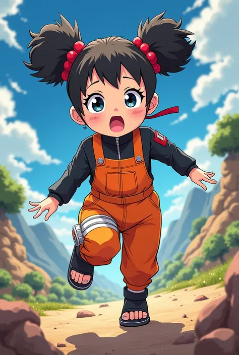 Arale-chan overalls Naruto style