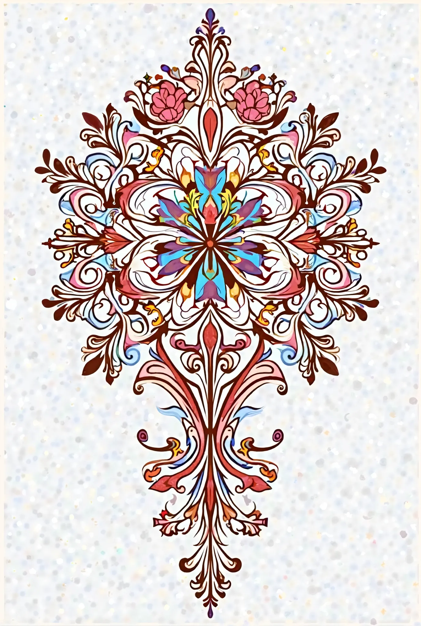 Create 3 different motifs in this motif, let it be at least 3 different decoration techniques, use geometric transformations 1 time, be it from online applications, whether it belongs to Turkish culture and is very easy to draw