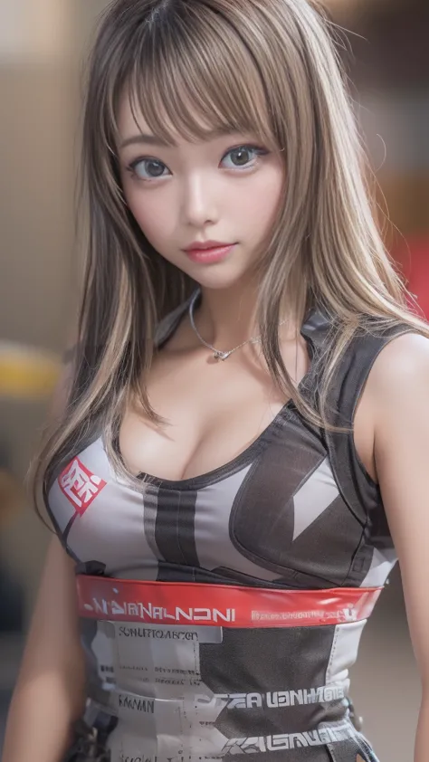 (( software: 1.4)),(( detailed face,  photo shoot by a pro)), (( software,  race queen, Grid Girls,  skirt,  sleeveless that conceals wrists,  1 girl)),  super high resolution, ( by Nomi: 1.4),  RAW Photo,  top quality, (Photo by Nomi Stick), concentrated,...