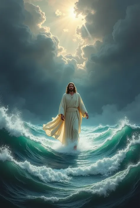 Jesus walking on water 