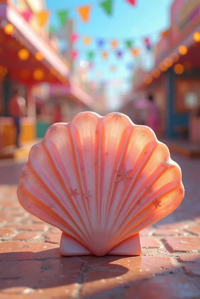 Flirty carnival fan shell