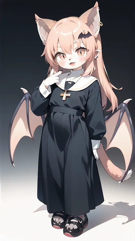 (anthropomorphic), bat, ((((bat body fur)))), (((bat ears))), (bat eyes), ((bat tail)), full body, ((catholic girl)), (((catholic girl clothing))), ((((catholic background))))