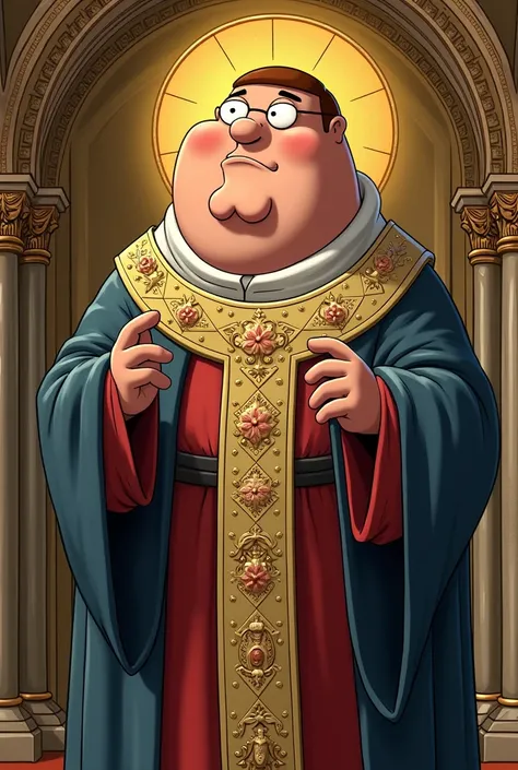 Peter Griffin in Saint Candle style