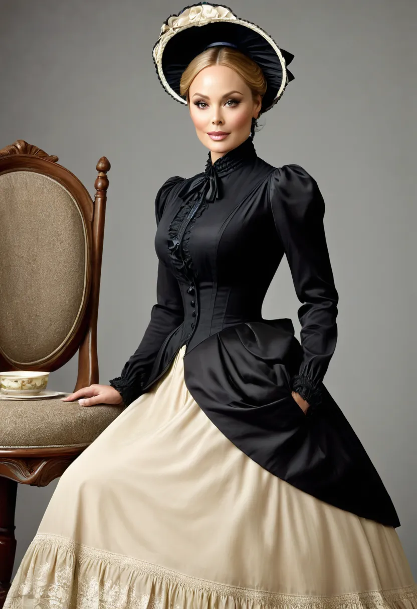 A beautiful Aristacrat teacher with large elegant, hawk-like-nose, who embodies old fashioned class, sophistication, elgance as well as wholesome, natural beauty. curvy, thin-waist, wide-hips, swaying-hips. Laura Vandervoort. Oppulent historically accurate...