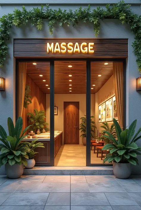 imahe of massage shop front