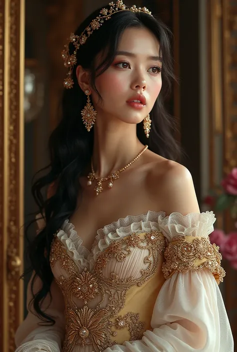 Beautiful woman in royal clothes named Rara Lintang