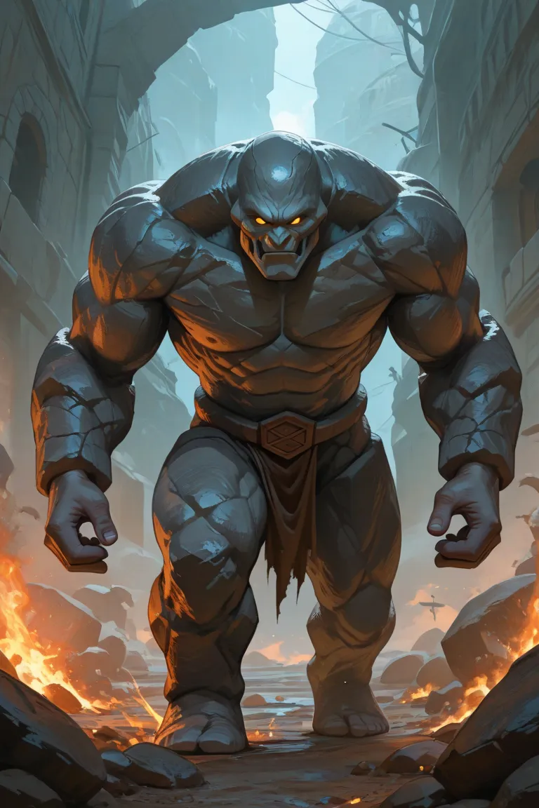 Monster boy. Just the golem. Hot golem