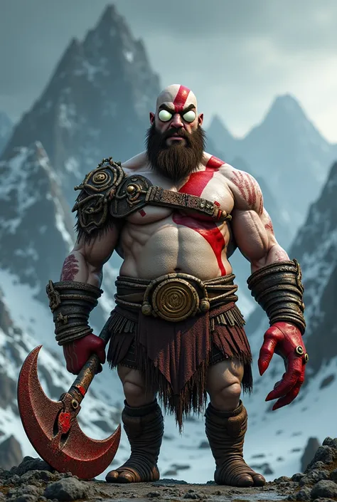 Mr krabs as young kratos