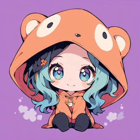 (((cute cst animal suit)))(((cute Kigurumi)))smile,front,Sitting,
1 girl, ((solo)),animal hood,chibi,full body, hood up,looking at viewer,fluffy sleeves, standing, bow, 
{long hair|short hair|french braid|wavy hair|braid ponytail|straight hair} hairstyle,
...