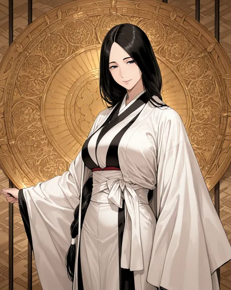 1 girl, unohana yachiru, masterpiece, Ultra detailed, best quality, great quality, beautiful, great score,