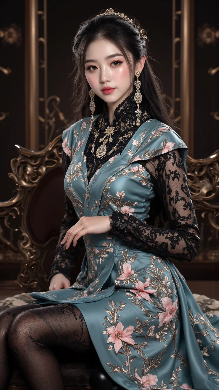  Extraordinary beauty in exquisite evening dresses, Elegance and Elegance ,  A traditional Chinese beauty with charming elegance ,  Gentle Beautiful Features ,  The Essence of Classical Beauty ,  Delicately Crafted Small Flower Gorgeous 1 .2,  A Delicate a...