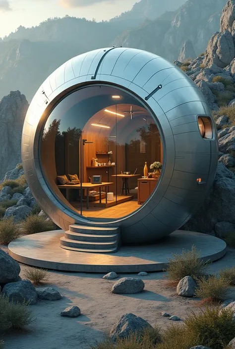 Sphere room that protects people from earthquake
