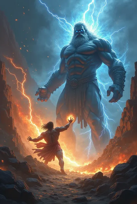 Battle of the Gods, The world was destroyed, Zeus and Hades are at war，Giant Titan