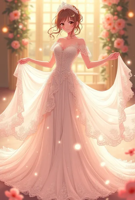  wedding dress , anime, hot, oohara aoi, Wedding Dress  