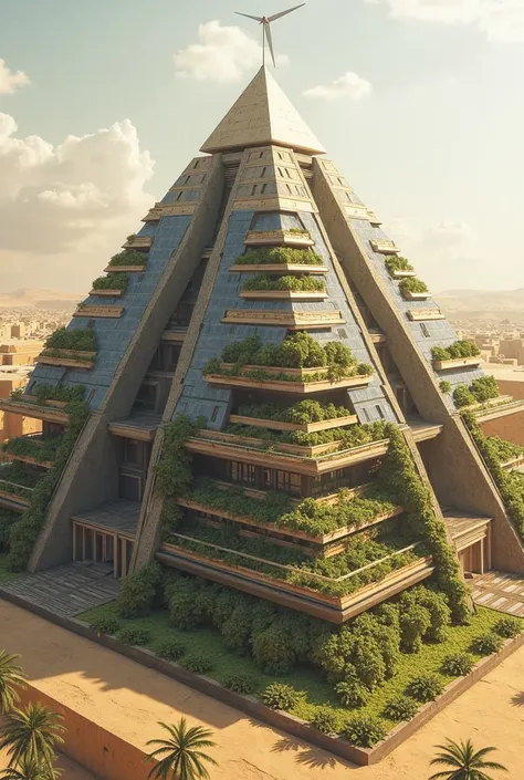 Concept: The Pyramid Eco-City
The original Great Pyramid of Giza was built as a tomb and an architectural marvel, but in the modern age, it could be transformed into a sustainable megastructure that addresses housing, energy, and environmental concerns.

A...