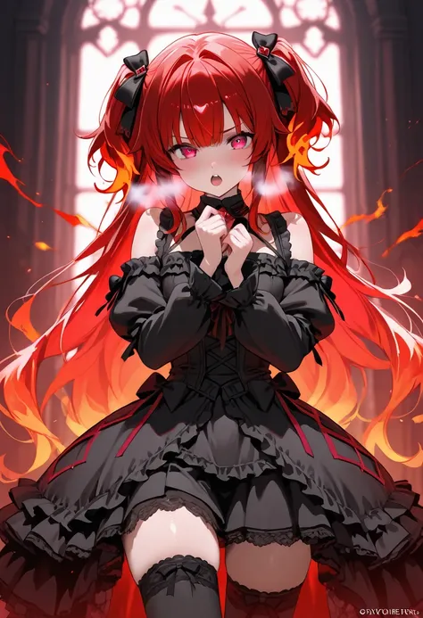  Flaming Red Hair 　 Love Liquid Adhering to Your Fingers 　 rough breath　 Dark Boundaries 　 World of Gothic Horror　Don't Bite 　 beautiful thighs 　 Gothic Lolita