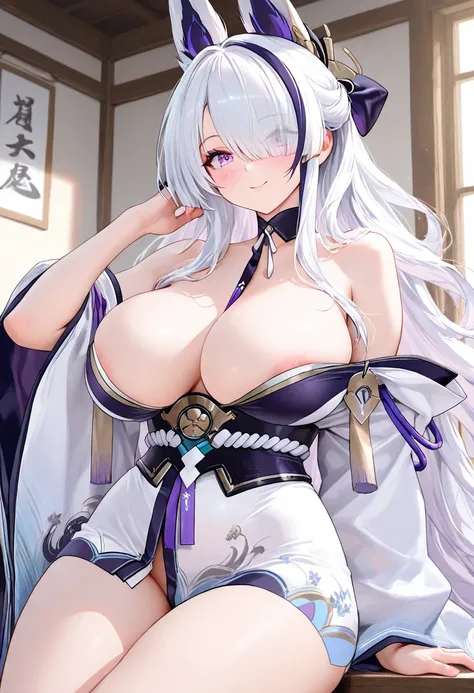 8k, masterpiece, best quality, ultra detailed, Ultra-high resolution, Highly detailed CG, break, 1girl, unzen\(azur lane\), kawaii, nsfw